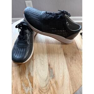 Dansko Charlie Lace Up Sneaker, Women's size 38, Black Leather, comfort